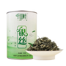 2017, Серебряные нити, 120 г/банка, зелёный чай, ч/ф Цяньшань Е